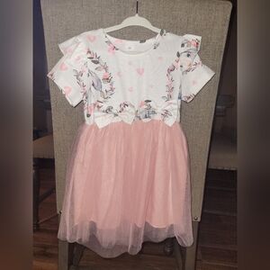 NWOT Girl 3T Pink TuTu Dress Bows and Bunnies